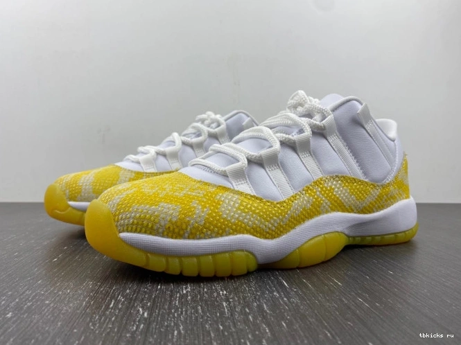 Cheap TB Jordan Air Yellow 11 WMNS Snakeskin AH7860-107 Low 0629